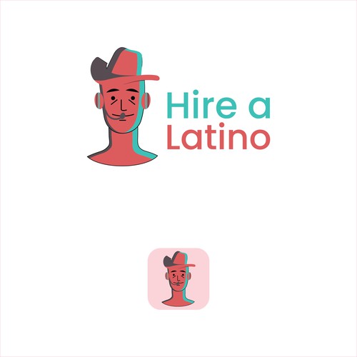 Powerful design for our software platform logo about hiring remote latino workers Design by Faisu Graphics