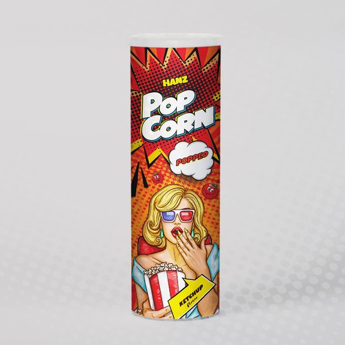 Premium Quality Popped Pop Corn Packaging Design réalisé par Dimario Moretti