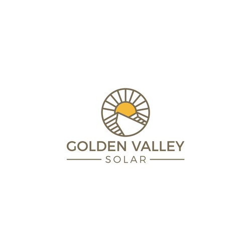 Create a warm, inspiring, clear logo for Golden Valley Solar | Logo ...