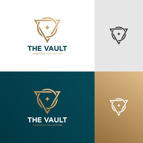 The Vault | Timepiece Collection Logo Contest Design by DA♕NU