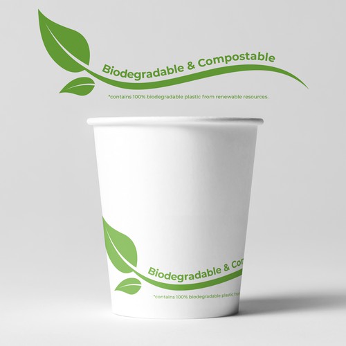 Designs Biodegradable compostable eco friendly paperboard cup design