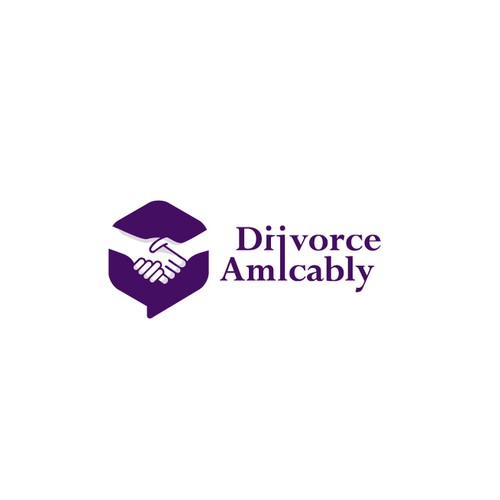 Logo for a new, healthy way for reasonable people to divorce Design by Oui Oui! Design