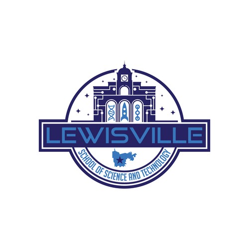 Lewisville SciTech Logo Design by ✅ LOGO OF GOD ™️
