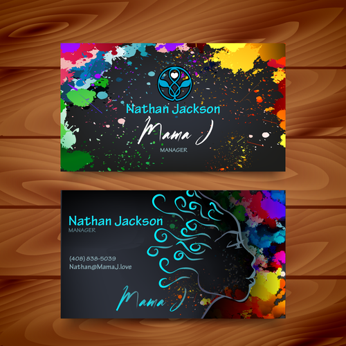 Business cards for sensational artist - Mama J Design von WGOULART (wesley)
