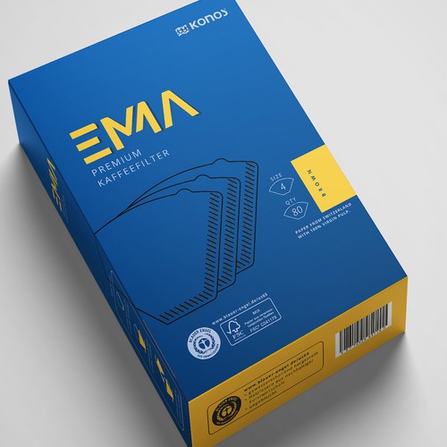 EMMA Coffee filter paper needs a smart packaging Design by Shereef_CM