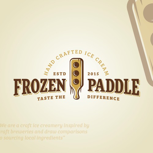 Frozen Paddle Craft Ice Cream, Frozen Paddle