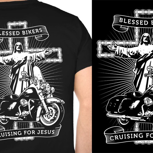 Cruising for jesus - biker t-shirt design | T-shirt contest Cruising for jesus - biker t-shirt design | T-shirt contest