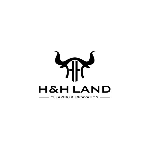 LOGO AND LETTER HEAD FOR H&H LAND CLEARING AND EXEXCAVATION Design by fffffffffffa