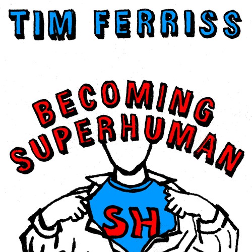 "Becoming Superhuman" Book Cover Diseño de brandoseven