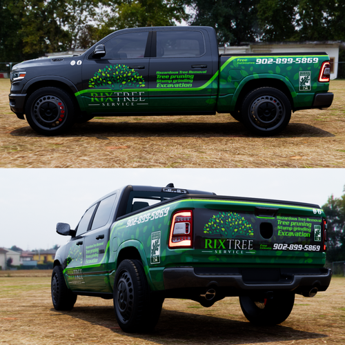 Truck wrap design Design by TANSA ART