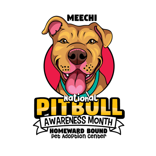 Magic Meechi - National Pitbull Awareness Month Design by 3AM3I