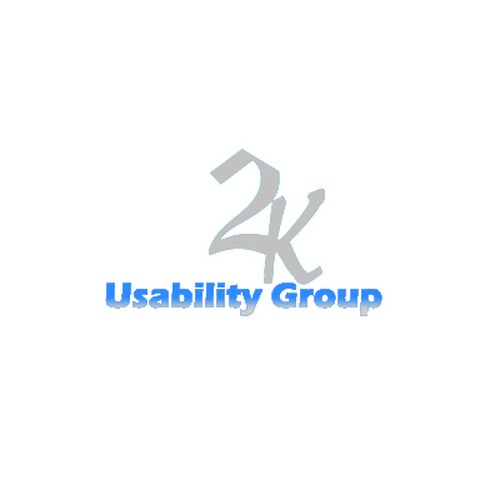 2K Usability Group Logo: Simple, Clean Diseño de vizit