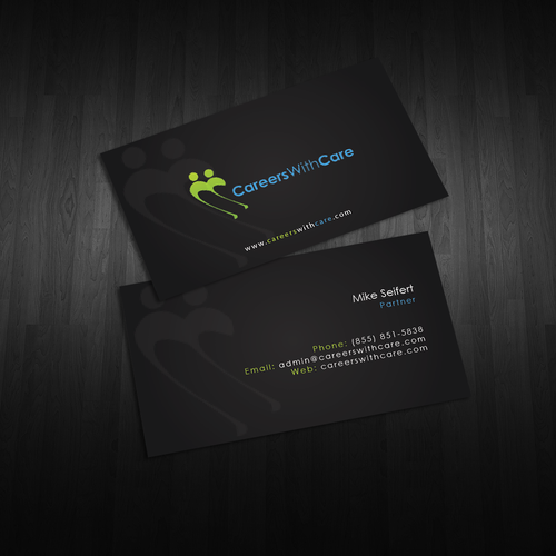 Hire Me business cards Design by An'