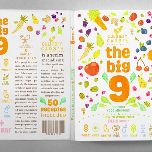 Book Cover for food allergy book Design by Martis Lupus