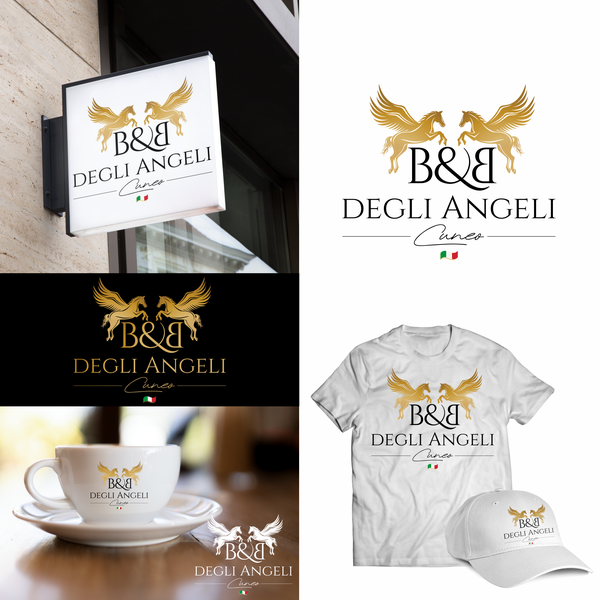 Design by Тijana M. titled "Logo design for B&B degli Angeli - Cuneo"