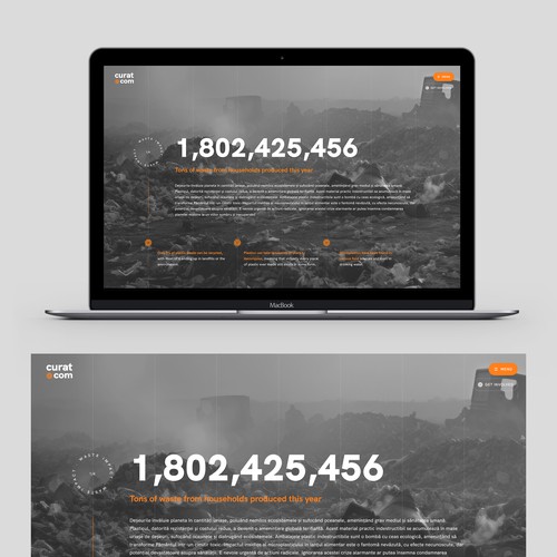 Earth in Focus: A Transformative  Web Experience Highlighting Waste, Pollution, and Sustainability Design by anna.uxui