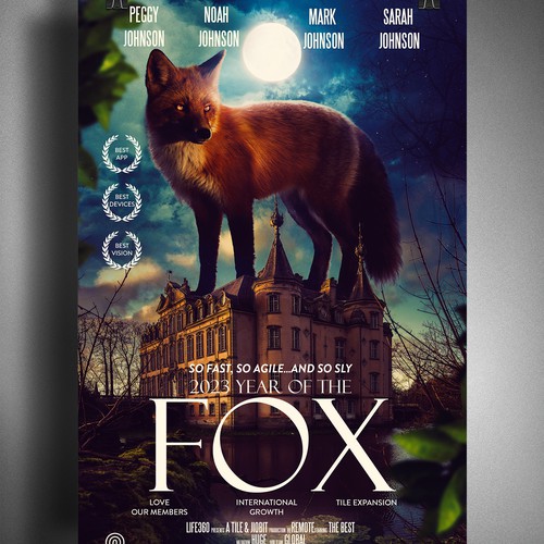 Life360 2023 Year of the Fox Poster Design by mihai313