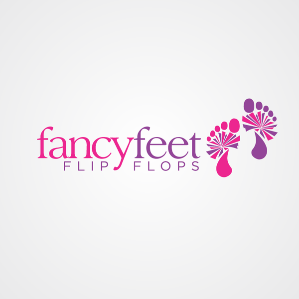 Design by pixelpicasso titled "logo for Fancy Feet Flip Flops"