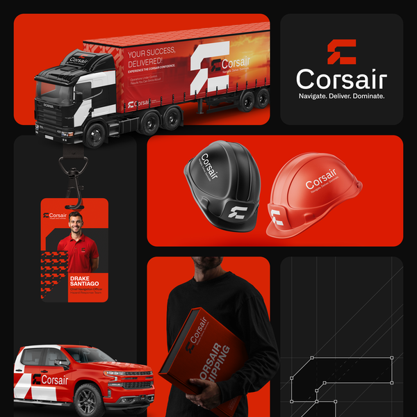 Corsair Logistics – Bold Brand Identity for a Modern Freight Company