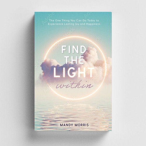 Book cover “find the light within” Design by Elvie Designs