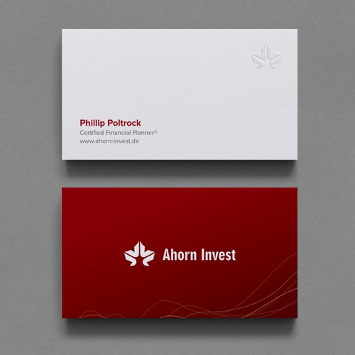 Classy business card for German financial planner Design by Birendra Chandra Das