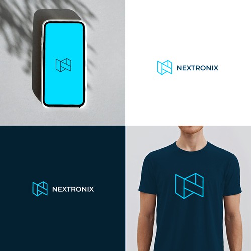 Modern corporate logo for a technology manufacturing company. Design by des13n ©