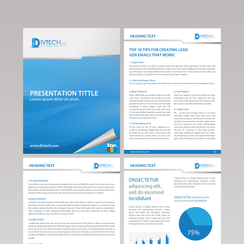 Creating a visually engaging white paper layout/template for digital demand  generation company, Other business or advertising contest