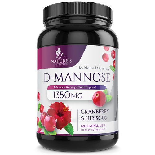 Colorful D-Mannose Design Needed for Nature's Nutrition Design by Wfemme