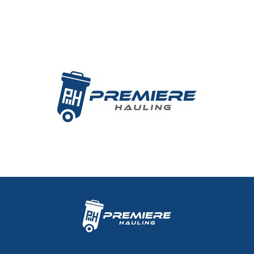 Premiere Hauling Logo Design Diseño de keoart