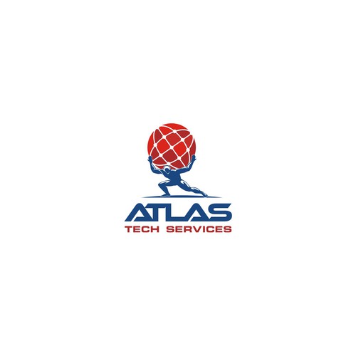 Guaranteed-  Create a logo and branding concept for Atlas Tech Services Design by BAY ICE 88