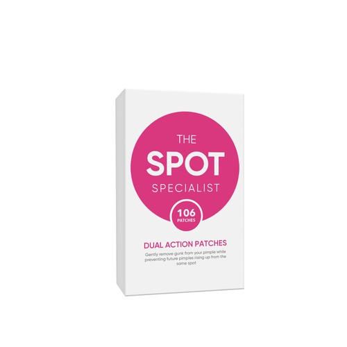 Pimple Patch PACKAGING to appeal to FEMALE BEAUTY user Design by Rajith Shantha