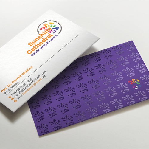 Business Card for Growing Progressing LGBTQ Church Design by LAXMI DESIGNHUB