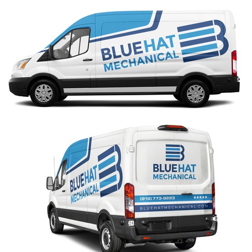 Understated Van Wrap Design Ontwerp door Rockyman