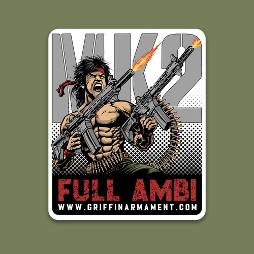Rambo-Style Sticker Design by Postmod