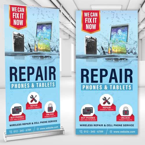 Design Phone Repair Poster por Along99