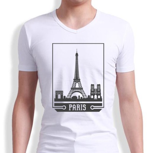 Design a tshirt with Paris' skyline | T-shirt contest