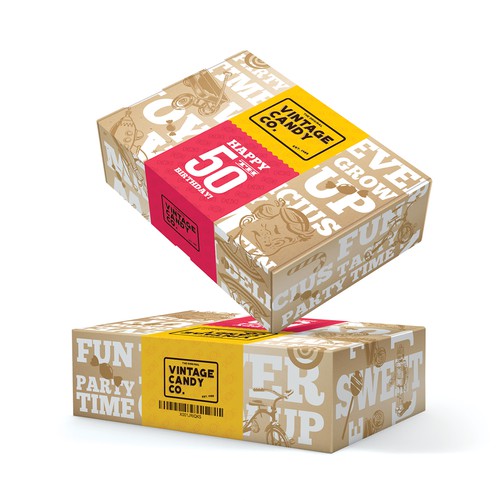 Design An Interesting Retail Vintage Candy Box / Subscription Candy Box!  (non gender or age specific, see details) Design by LoudFrog