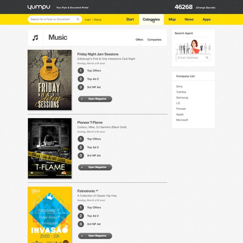 Create the next website design for yumpu.com Webdesign  デザイン by madebypat.com