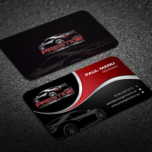 2017 fresh catchy dealership business card Ontwerp door @bh!jit