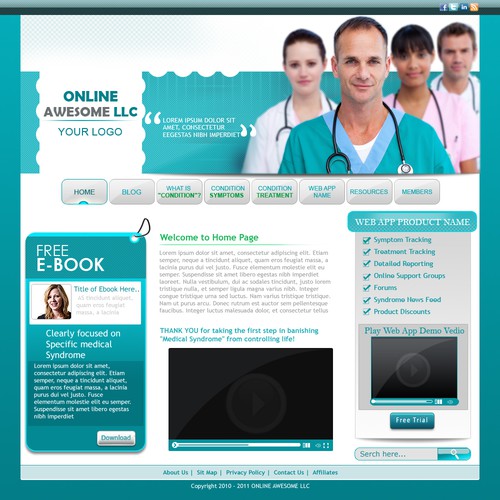 Help Online Awesome LLC with a new website design Design por UltDes