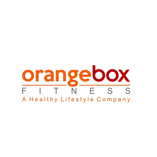 New Orange Box Fitness Logo Design by Harleen™