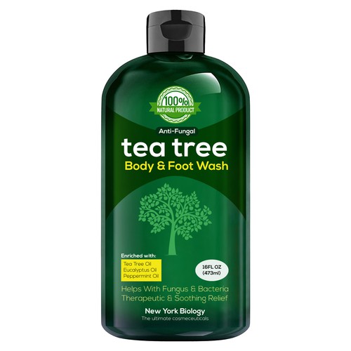 Create a Winning Product Label for our Tea Tree Body Wash!! Design réalisé par Technotecdesign