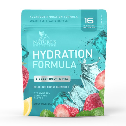 Refreshing Hydration Electrolytes Design Needed for Nature's Nutrition Design by a x i o m a ™