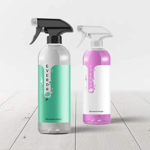 Premium Spray Bottle and Packaging for Cleaning Supplies Design réalisé par canyones