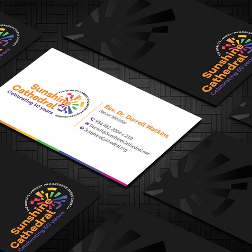 Business Card for Growing Progressing LGBTQ Church Design by Taaiebah