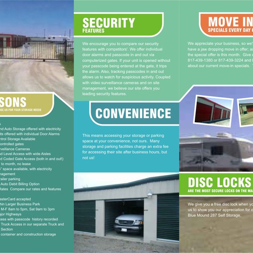 Self Storage Brochure Design by yeasty.jas