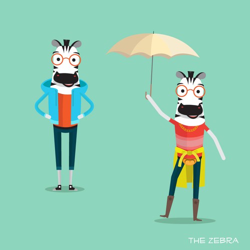 Mascot/Character Design - Zebra Design by Dakarocean