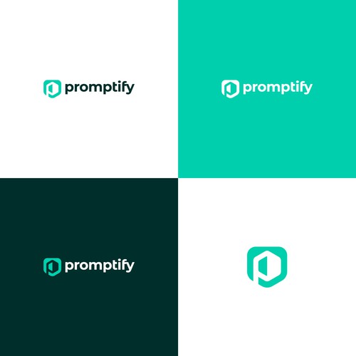 Modern, Simple and Sleek Logo for Promptify.com Design by d'zeNyu