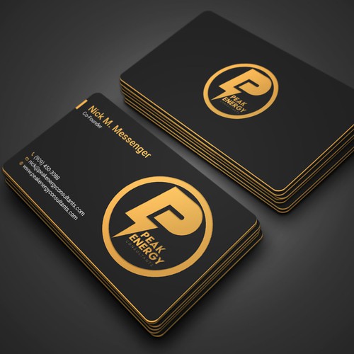 Modern Business Card Design for Electric Energy and Solar Company Design by RENEXIT