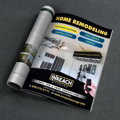 Full Page Magazine ad for Home Remodeling + Additional design consulting work Design réalisé par abirk1